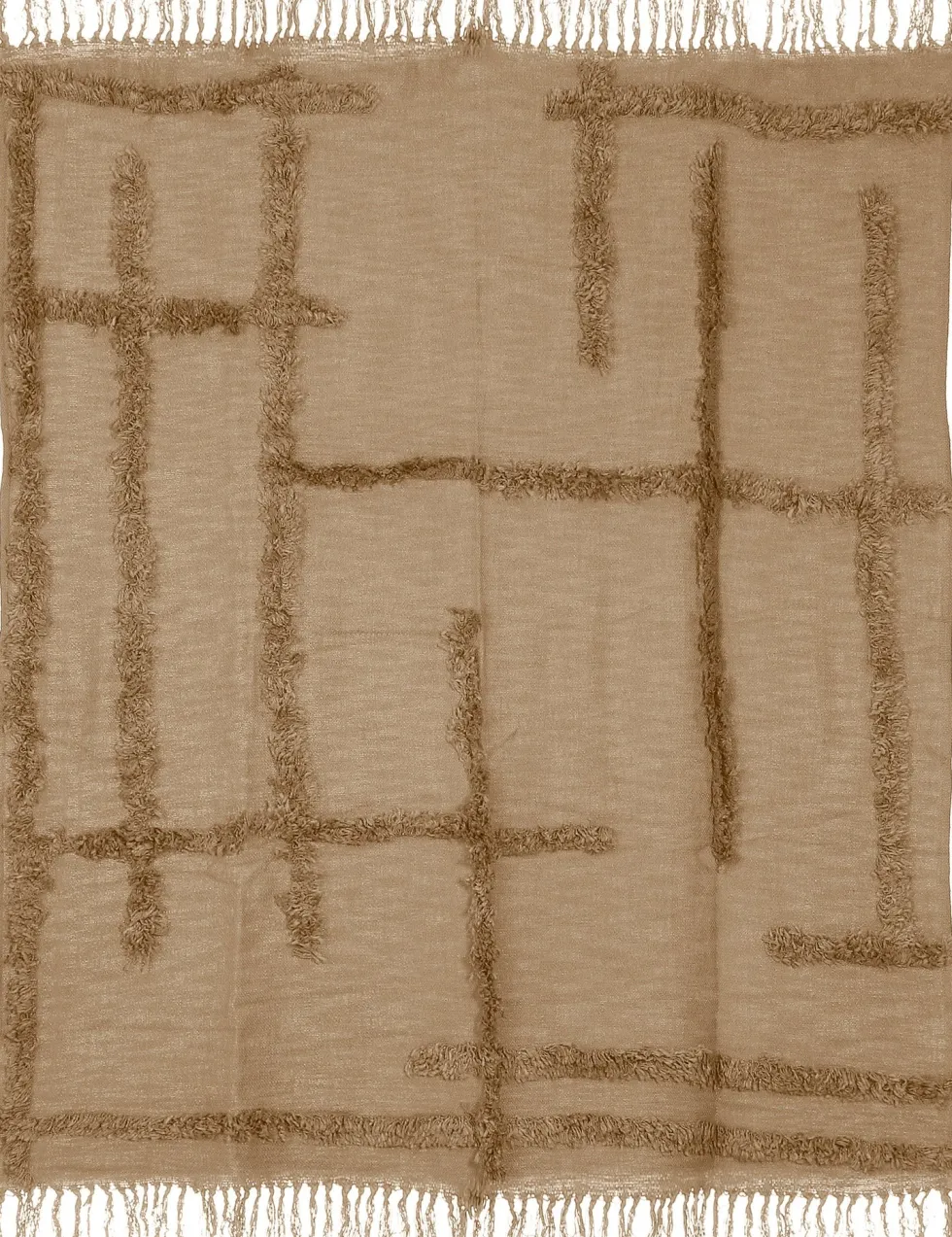 Everydays by Intratuin plaid Filip beige 180 x 130 cm