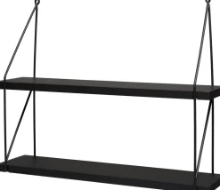 Everydays by Intratuin wandrek Pleun zwart 60 x 15,5 x 53 cm