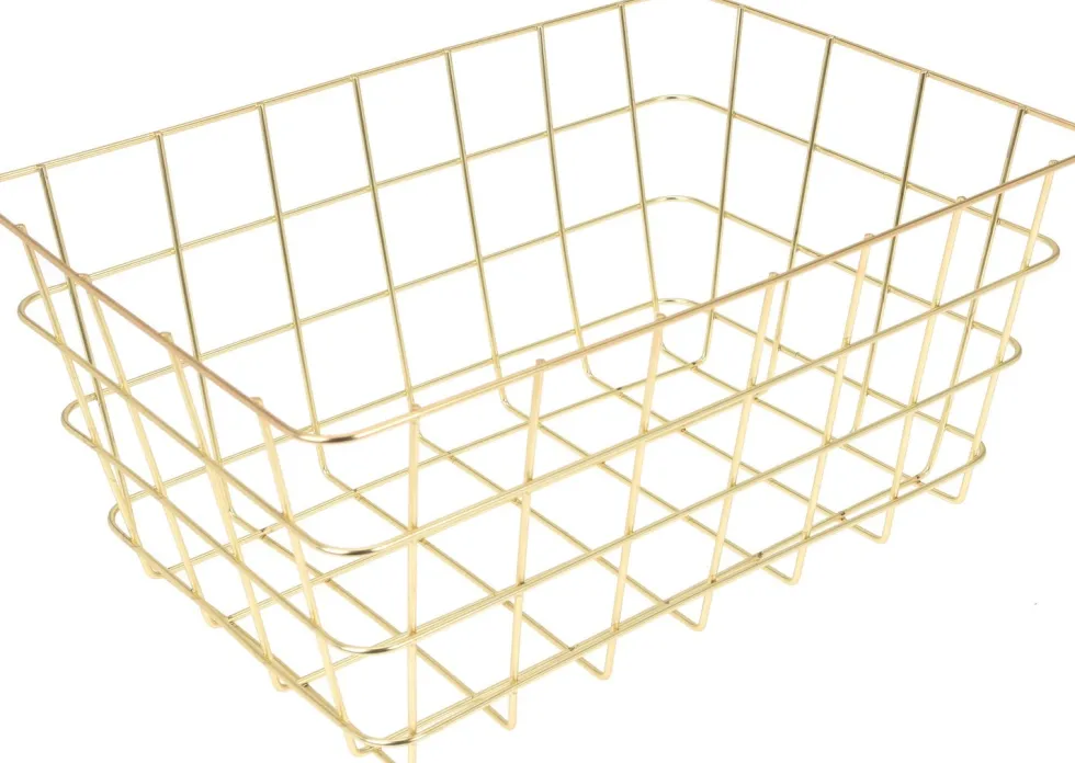 Excellent Houseware mand goud 30 x 21 x 14 cm