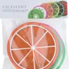 Excellent Houseware onderzetter multi 11,5 x 1,5 x 13,5 cm 6 stuks