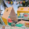 Factory Petite schoudertas Tropical Paradise groen 35 x 25 x 10 cm