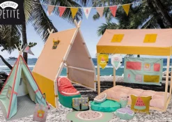 Factory Petite schoudertas Tropical Paradise groen 35 x 25 x 10 cm