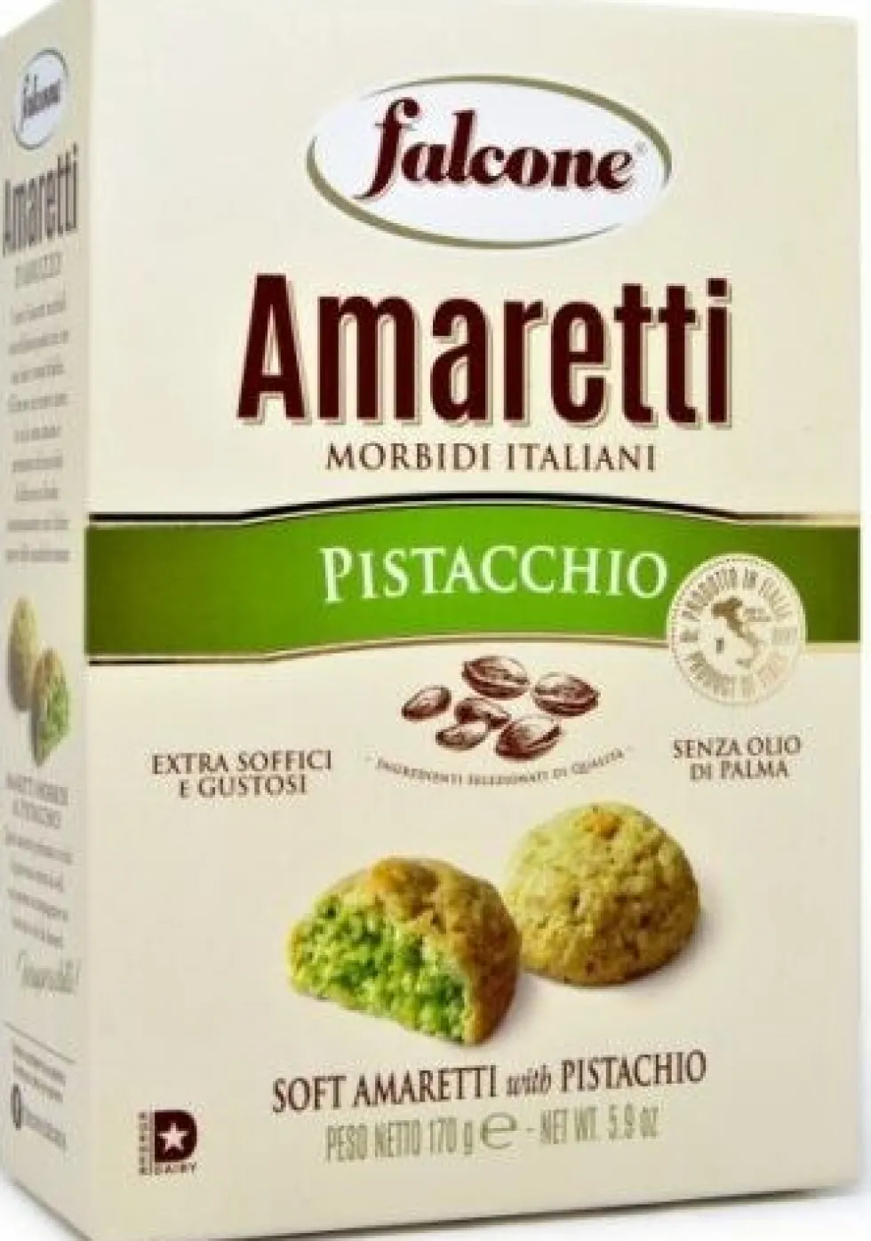 Falcone amaretti morbidi pistache 170 g