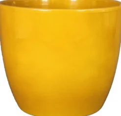 Floran bloempot Boule geel D 10,5 H 8,5 cm