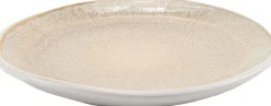 Gebaksbord Tzia beige / wit D 16 H 1,8 cm