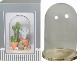 Glazen stolp transparant D 22 H 30 cm
