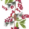 Guirlande met blad en bessen 150 cm