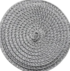 Gusta onderzetter grijs 10 x 10 x 0,1 cm 4 stuks