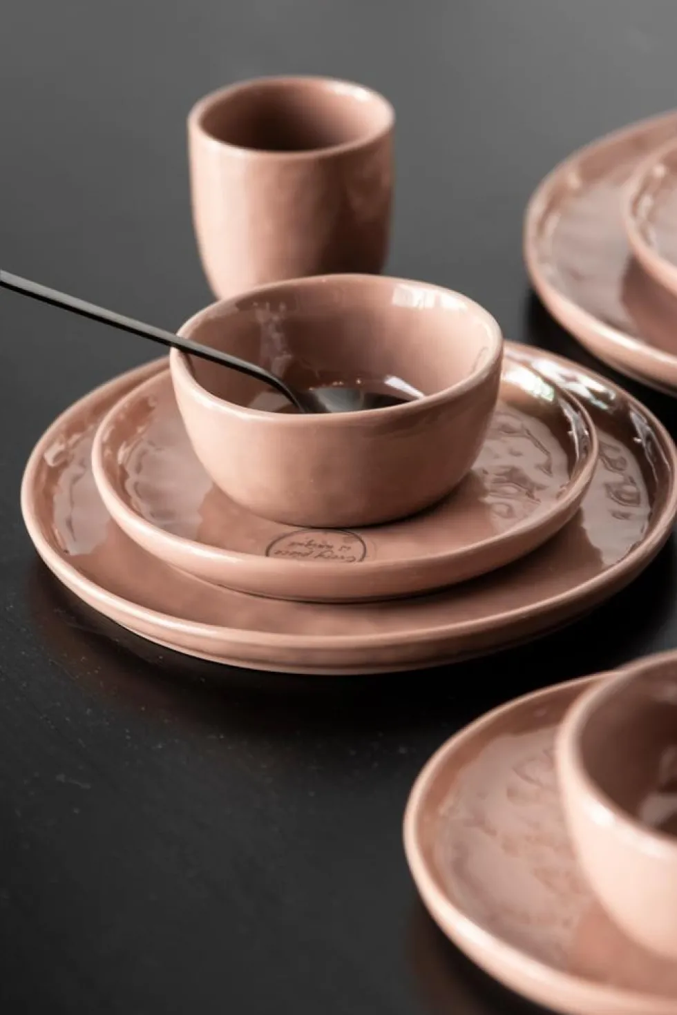 Gusta schaal table tales freckle terracotta D 10 H 4,5 cm 2 stuks