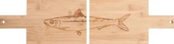 Gusta serveerplank sardientje naturel 27 x 14 x 3 cm
