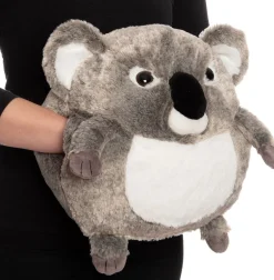 Handwarmer koala grijs / wit 30 x 25 x 30 cm