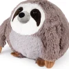 Handwarmer luiaard grijs 30 x 25 x 30 cm