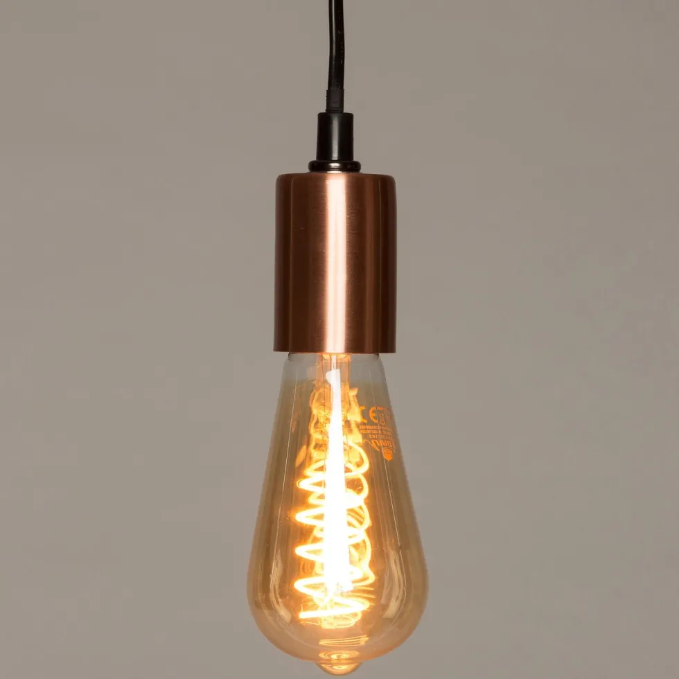 Hanglamp koper D 5,5 H 9 cm