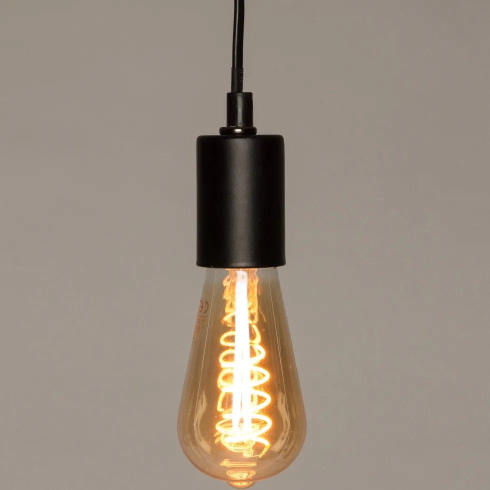 Hanglamp zwart D 5,5 H 9 cm