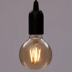 Hanglamp zwart 5 x 5 x 26 cm