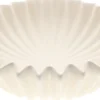 HBX decoratieschaal Crocy wit D 30 H 9 cm