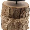 HBX kandelaar Log naturel D 10 H 13 cm