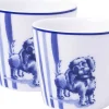 Heinen Delfts Blauw eierdop Nhaan blauw / wit D 4,5 H 4 cm