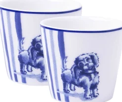 Heinen Delfts Blauw eierdop Nhaan blauw / wit D 4,5 H 4 cm