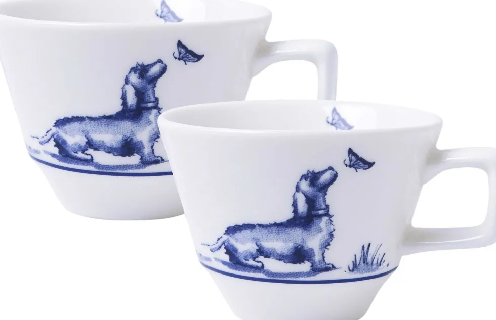 Heinen Delfts Blauw espressokopje Nhaan blauw / wit D 7 H 5 cm