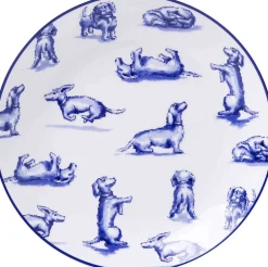 Heinen Delfts Blauw gebaksbord Nhaan blauw / wit D 15 H 1,5 cm