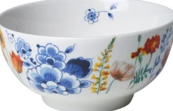 Heinen Delfts Blauw kom Wildbloemen D 10 H 5 cm