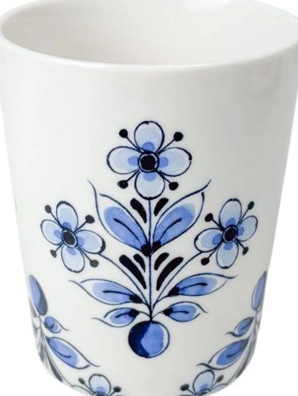 Heinen Delfts Blauw mok boeket blauw / wit D 8,5 H 9,5 cm