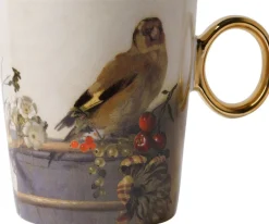 Heinen Delfts Blauw mok Vermeer & Fabritius puttertje D 8,5 H 9,5 cm