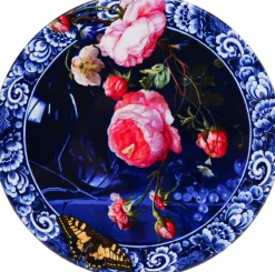 Heinen Delfts Blauw onderzetter D 10 H 0,6 cm 4 stuks