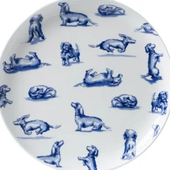 Heinen Delfts Blauw ontbijtbord Nhaan blauw / wit D 21 H 1,5 cm