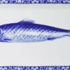 Heinen Delfts Blauw schaal haring blauw / wit 30 x 15 x 2,5 cm