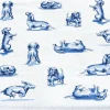 Heinen Delfts Blauw servet Nhaan blauw / wit 17 x 17 cm