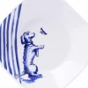 Heinen Delfts Blauw theezakhouder Nhaan blauw / wit D 9 H 1 cm