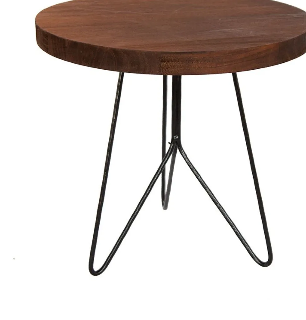 House of Nature bijzettafel Hope naturel D 45 H 42 cm