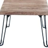 House of Nature bijzettafel Tavan naturel / zwart 45 x 45 x 36 cm