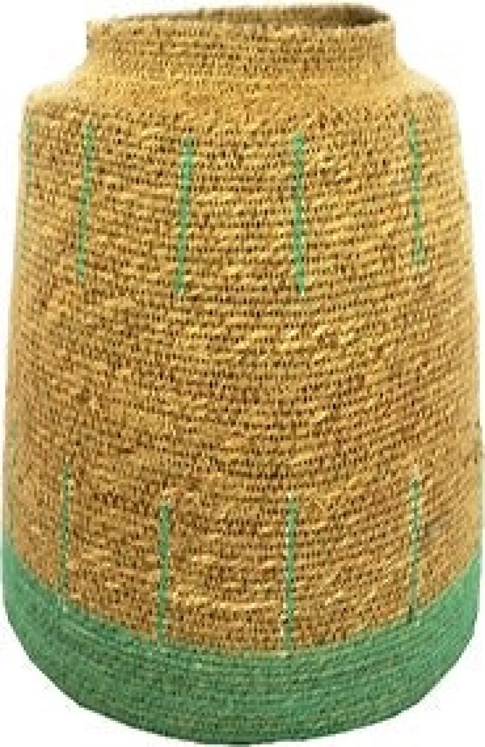 House of Nature opbergmand Castelo naturel / groen D 27 H 25 cm