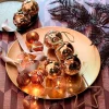 House of Seasons decoratiebord Mila brons D 40 H 2 cm