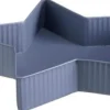 House of Seasons dienblad ster blauw 31 x 31 x 5 cm