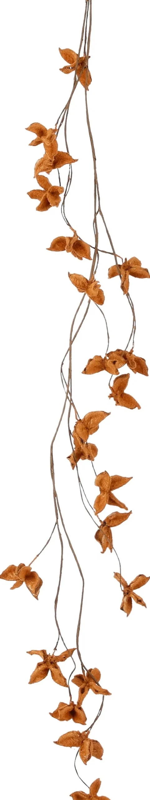 House of Seasons kunsthangplant oranje H 130 cm