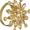 House of Seasons servetring Sneeuwvlok goud 6,5 x 5,5 x 5 cm