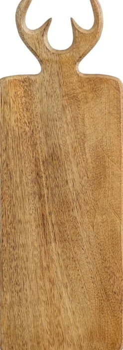 House of Seasons snijplank rendier bruin 43 x 15 x 2 cm