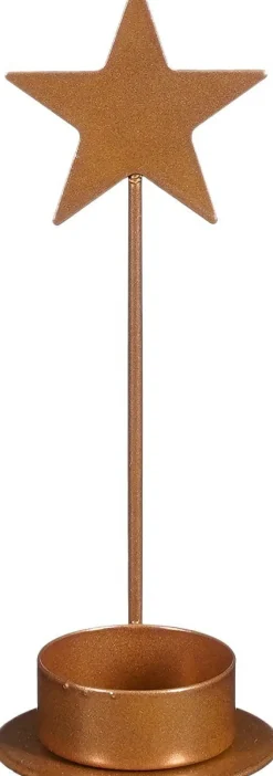 House of Seasons waxinelichthouder Jort koper D 6 H 16,5 cm