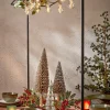 House of Seasons waxinelichthouder kerst D 7 H 8 cm 3 stuks