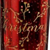 House of Seasons waxinelichthouder Kreti rood D 10 H 12,5 cm