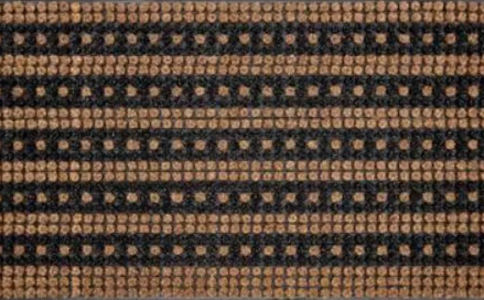 HQ Hamat kokosmat Boutique Stripes and Dots naturel 75 x 45 cm