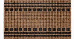 HQ Hamat kokosmat Boutique Stripes and Squares naturel 75 x 45 cm