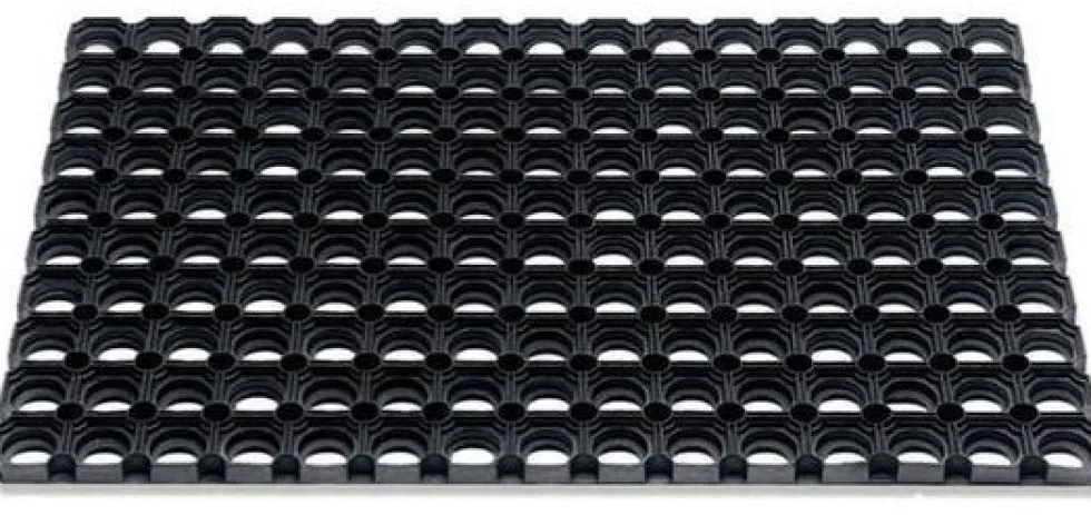 HQ Hamat rubbermat Domino zwart 60 x 40 cm