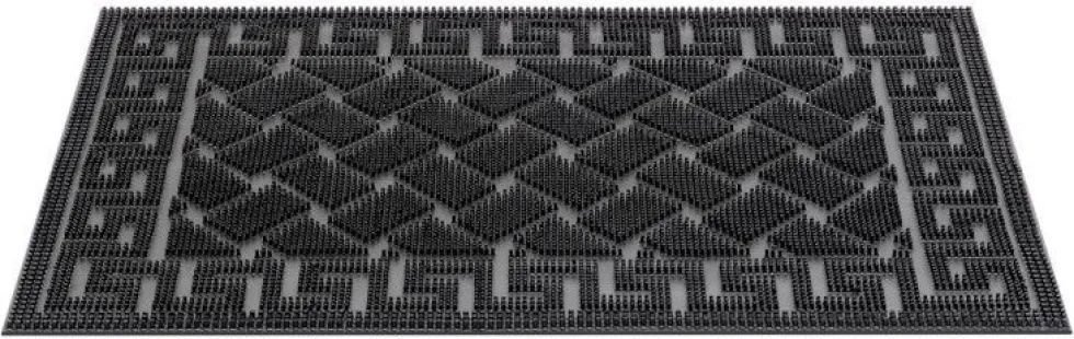 HQ Hamat rubbermat Pinmix Wave zwart 60 x 40 x 1 cm