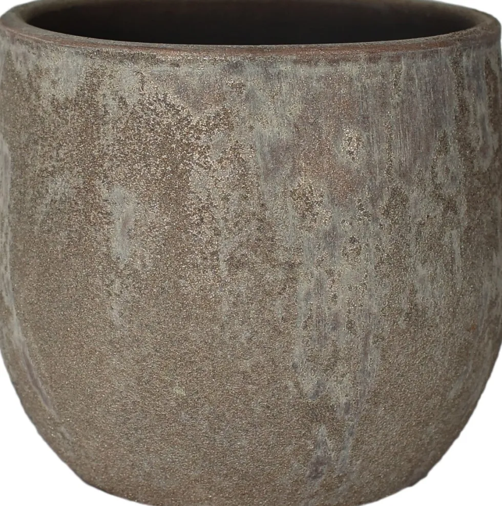 HS bloempot Avion beige D 20 H 18 cm
