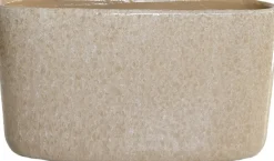 HS bloempot Lugo beige 28 x 12 x 14 cm